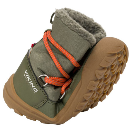 Dječje zimske cipele Viking Outdoor Footwear Birch Barefoot Warm WP Pull-on Olive