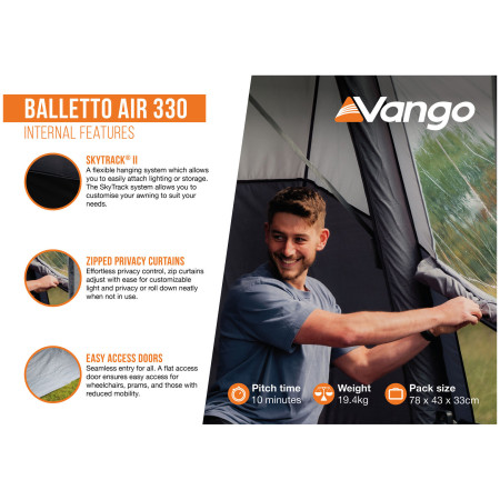 Šator za kamper Vango Balletto Air 330