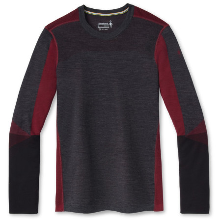 Muške funkcionalne majice Smartwool M Intraknit Merino 200 Colorblock Crew siva/crvena CharcoalHeather