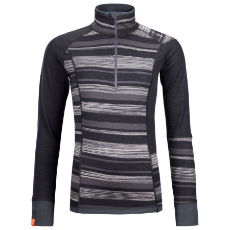Ženska termo majica Ortovox W's 210 Supersoft Zip Neck crna BlackRaven