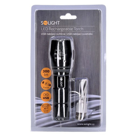 Baterijska lampa na punjenje Solight LED Rechargeable Torch