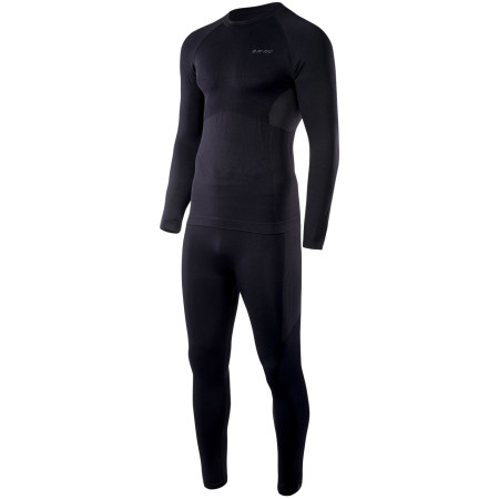 Muško termo rublje Hi-Tec Karti set crna Black/DecemberSky