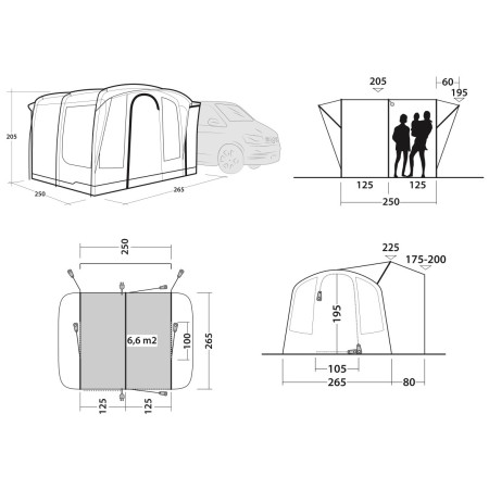 Šator za kamper Outwell Armona