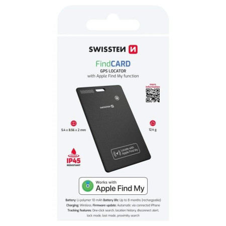 Lokator Swissten FindCard GPS Locator (with Apple Find My function)