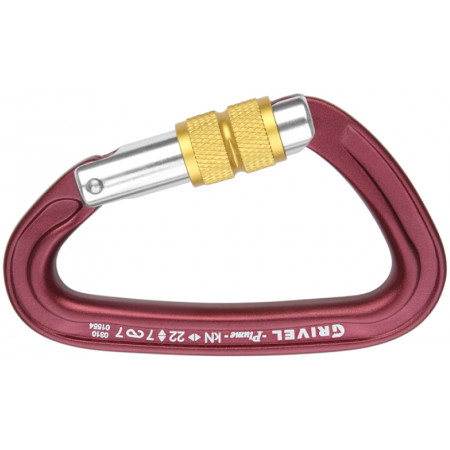 Karabiner Grivel K3N Plume Screw Lock crvena