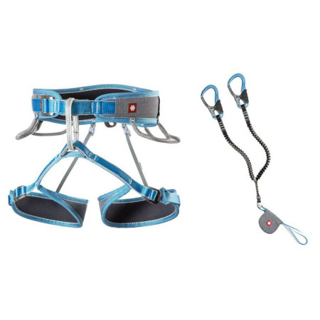 Samoosiguravajući komplet (via ferrata set) Ocún Via Ferrata Twist Tech Eco Captur Lite Swivel Set siva/plava Grey / Blue
