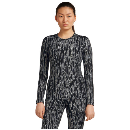 Ženska funkcionalna majica Icebreaker Women Merino 260 Tech Vertex LS Crewe Delta Lines AOP