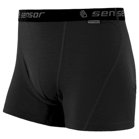Muške kratke hlače Sensor Merino Active crna Black