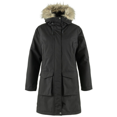 Ženska duga jakna Fjällräven Nuuk Lite Parka crna