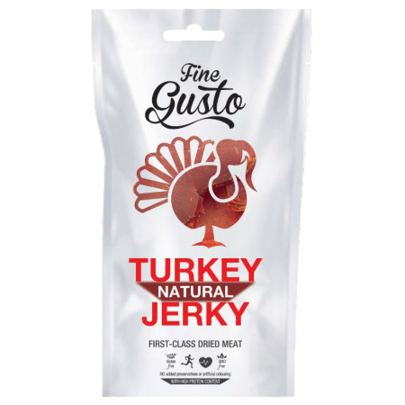 Suho meso  Fine Gusto Krůtí Jerky Natural 100g