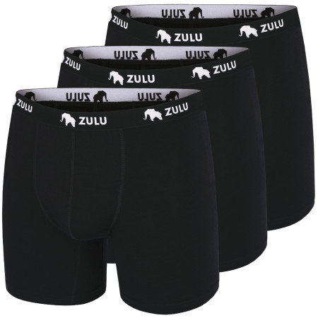 Muške bokserice Zulu Merino 160 6in 3-pack crna black