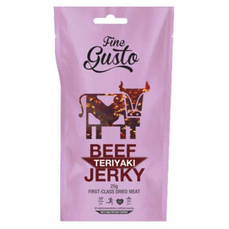 Suho meso  Fine Gusto Hovězí Jerky Teriyaki 25g