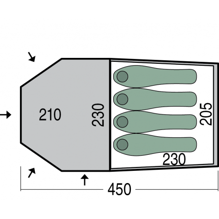 Šator Pinguin Storm 4