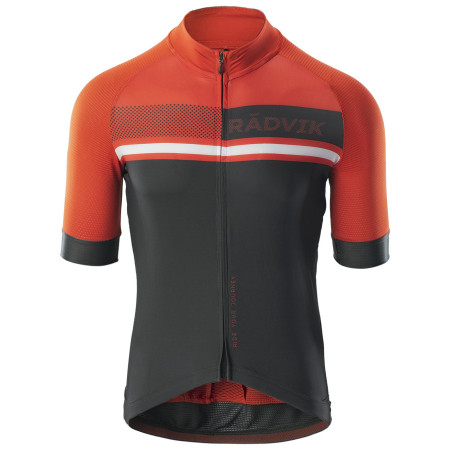 Muški biciklistički dres Radvik Foxtrot Gts crna/crvena Tangarine Tango/Forest Night