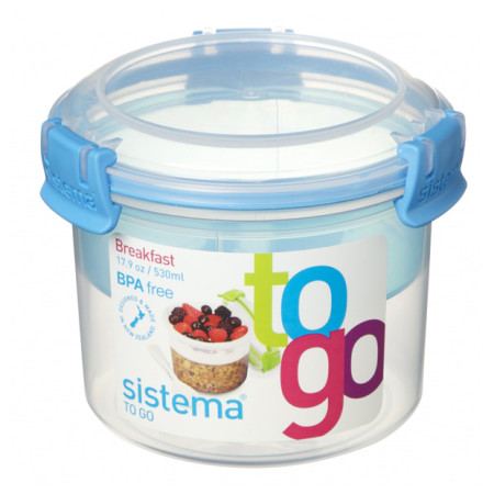 Kutija za doručak Sistema Breakfast To Go 530ml plava