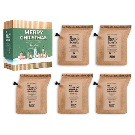 Pakiranje za poklon Grower´s cup 5 kom kave - Božić