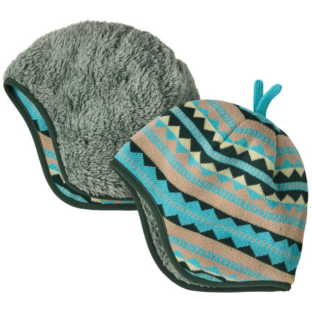 Dječja kapa Patagonia Baby Reversible Beanie siva Diamond Stripe: Snowmelt Blue