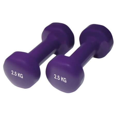 Uteg Yate neopren 2.5kg/par Ljubičasta