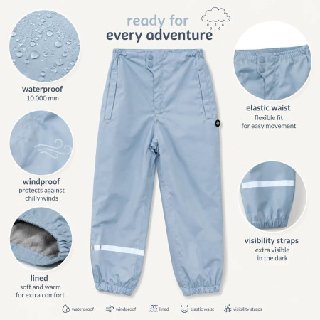 Dječje hlače DucKsday Rainpants Light Blue