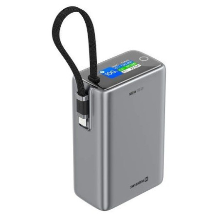 Power bank eksterne baterije Swissten 25000 mAh Airplane friendly power bank siva