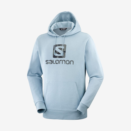 Dukserica Salomon Outlife Logo Pullover Hoodie svijetlo plava AshleyBlue