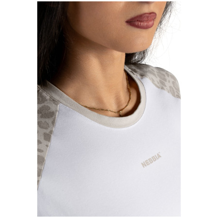 Ženska majica Nebbia Crop Top Leopard '97 Primal