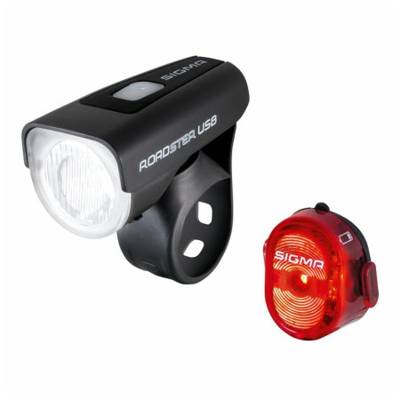 Prednje / zadnje svjetlo Sigma Roadster USB + Nugget II. crna