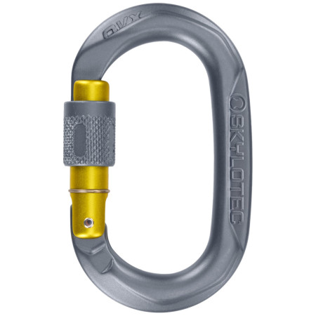 Karabiner Skylotec OVX SG (screw gate) siva/žuta Anthracite/Mustard