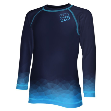 Dječja funkcionalna majica WAMU Mozaika dark blue plava