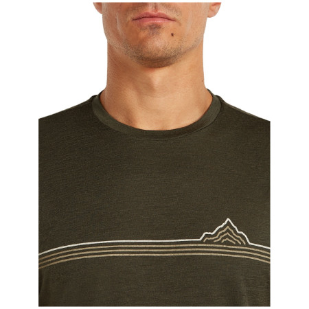 Muška majica Icebreaker Men Merino 150 Tech Lite SS Tee Range Stripes