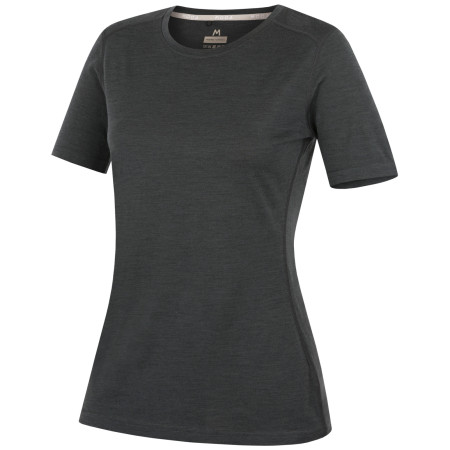 Ženska majica MOOA Merino Lyolite 150 Short crna black melange
