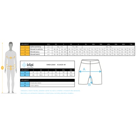 Muške kratke hlače Kilpi Asher-M