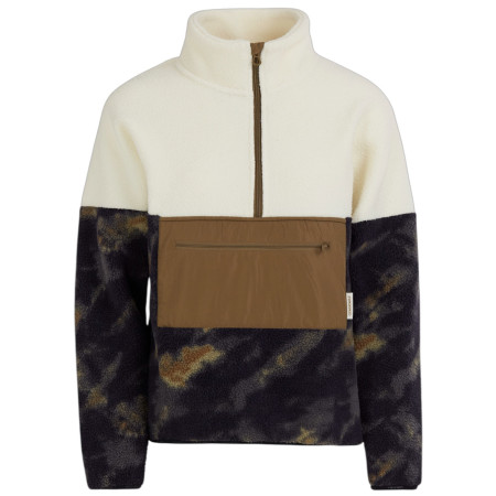 Ženska dukserica Fundango Riva Hybrid Pullover bež/smeđa forest night