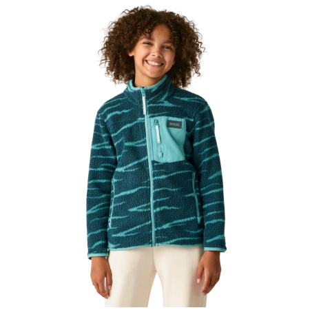 Dječja funkcionalna dukserica Regatta Junior Frankie Warm Fleece Mediterranea Zebra