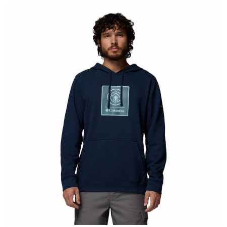 Muška dukserica Columbia Columbia Trek™ Graphic Hoodie tamno plava Collegiate Navy, Linework C Badge