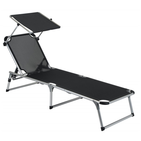 Ležaljka za plažu Bo-Camp Florence Sun lounger crna Anthracite