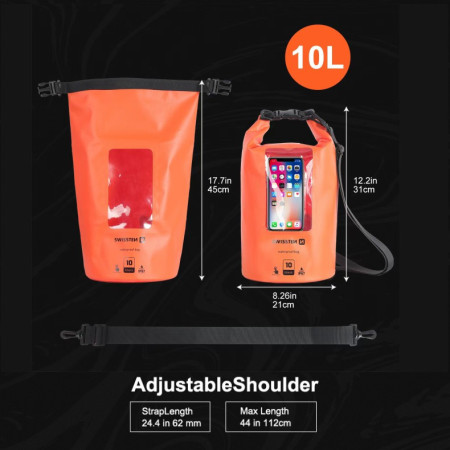 Vodootporna futrola Swissten WATERPROOF ORANŽOVÉ (10L)