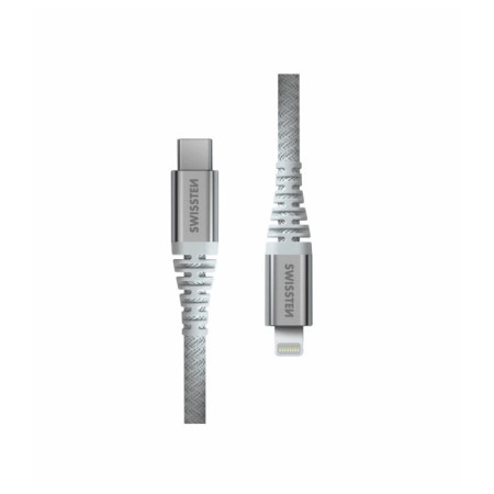 Kabel Swissten Kevlar USB C / Lightning 1,5 m bijela white