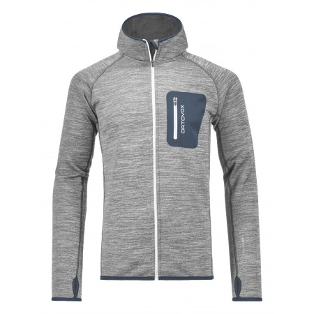 Muška dukserica Ortovox Fleece Melange Hoody svijetlo siva GrayBlend