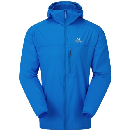 Muška vjetrovka Mountain Equipment Aerofoil Hooded Jacket plava Atlantic Blue