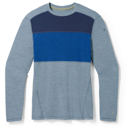 Muške funkcionalne majice Smartwool M Classic Thermal Mrn Bl Colorbl Crew B plava Pewter Blue Heather