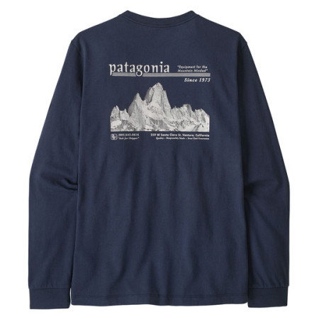 Muška majica Patagonia M's L/S MW Hut Tripper Skyline T-Shirt