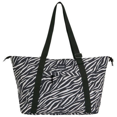 Torba za plažu Regatta Boulder Tote crna/bijela Black White Zebra