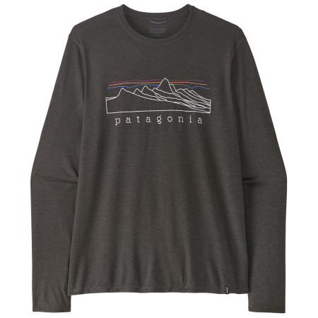 Muška majica Patagonia M's L/S Cap Cool Daily Shirt - Stratapeaks crna Ink Black