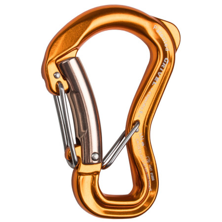 Karabiner Grivel K10G Clepsydra S Twin Gate narančasta