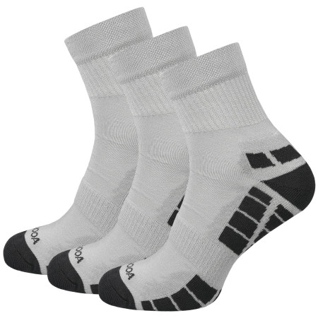 Čarape MOOA Silver Bamboo Mid 3-pack siva Grey/Grey