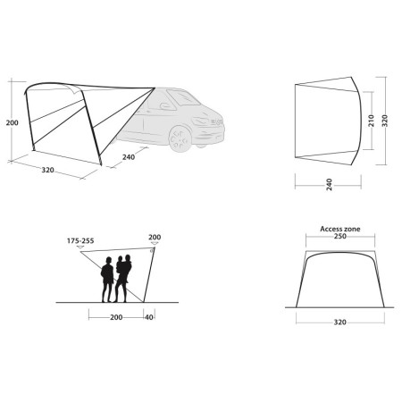 Zaklon Outwell Touring Canopy