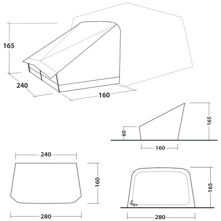 Dodatak šatoru Outwell Fastlane 300 Annexe