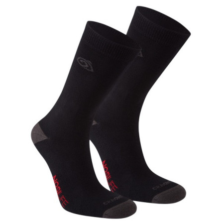 Čarape Craghoppers NosiLife Twin Pck Socks crna/siva Blk/DkLead