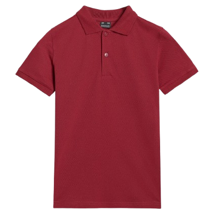 Dječja majica 4F Polo Shirt M614 crvena DARK RED